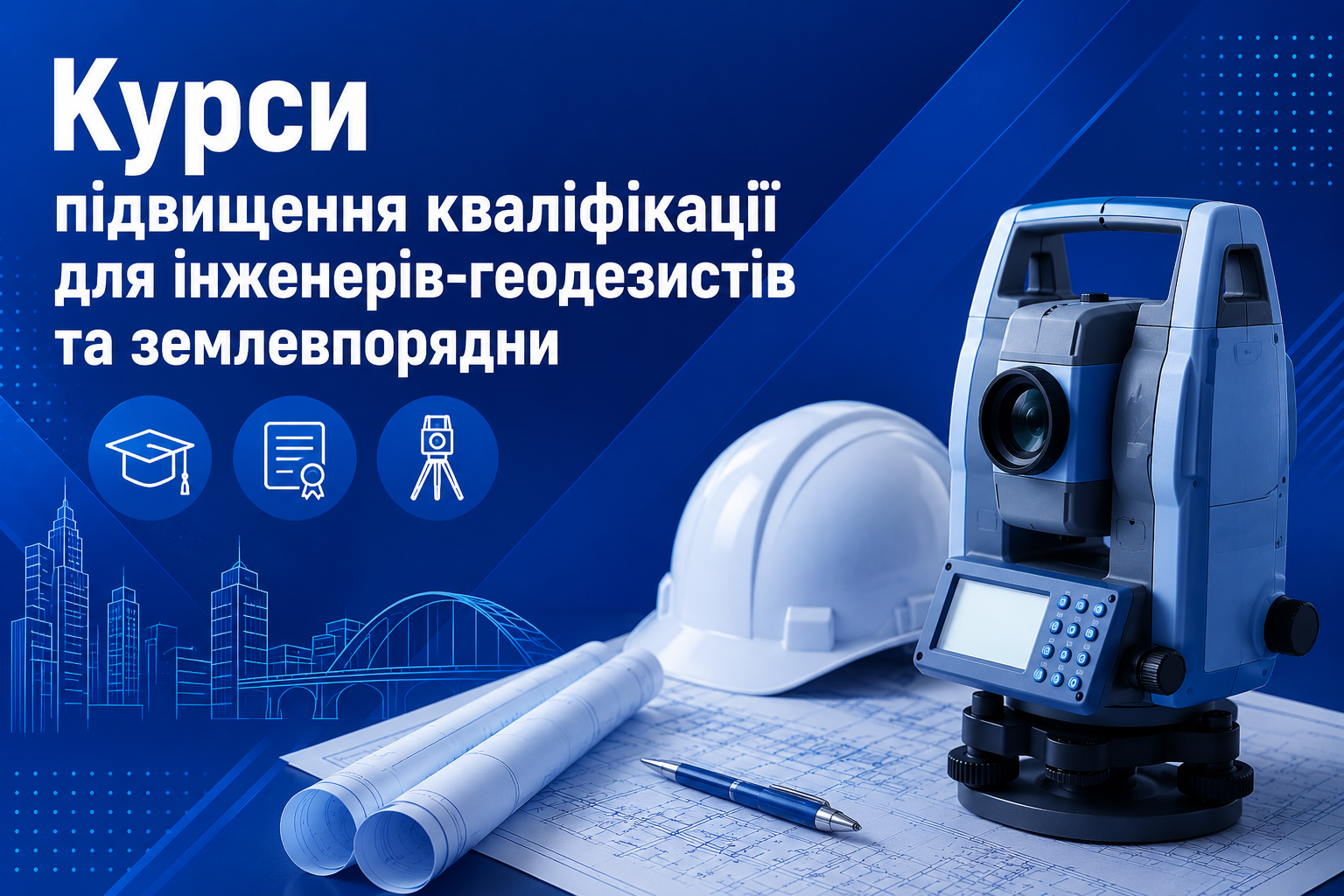 Зображення Курси підвищення кваліфікації для інженерів-геодезистів та землевпорядників 2026