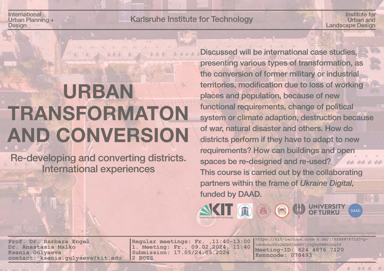 Image We invite you to the course of lectures "Transformation and transformation of cities" 2024